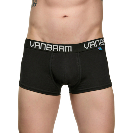 Мужские трусы хипсы черные Van Baam VB50057