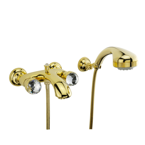 Смеситель для ванны/душа Migliore Axo Crystal 18505 золото