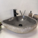 Раковина из речного камня RS-63397 (50*42*16) 0123