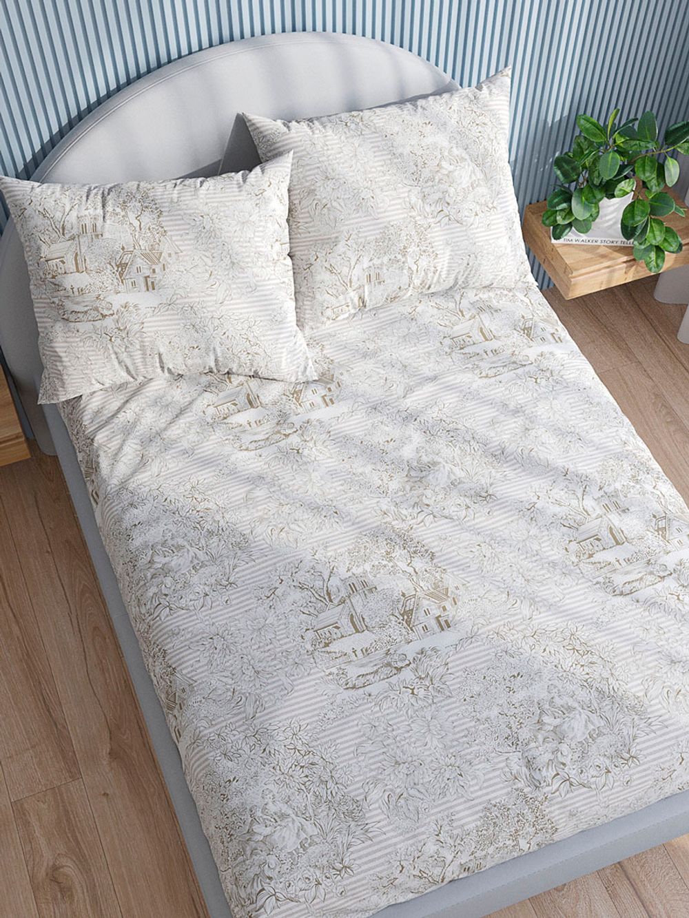 Простынь перкаль Сказка "Пастораль" 150x215 см