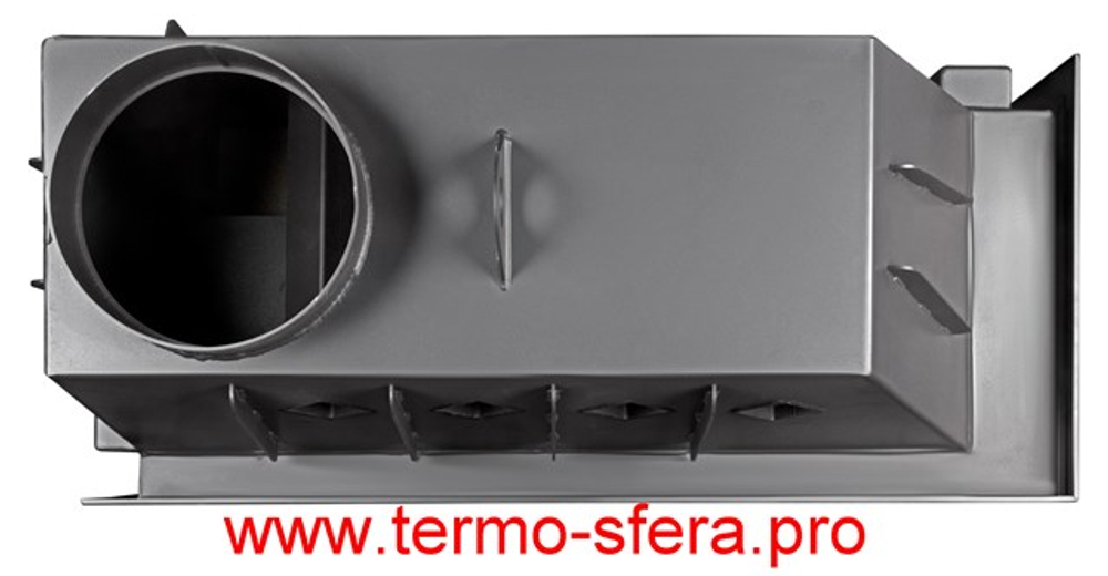 Каминная топка Экокамин Альфа 1000 RB два стекла правая черный шамот