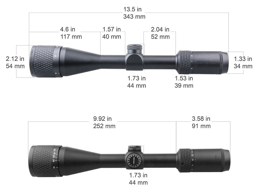 Прицел Vector Optics Matiz 6-18x44 AO, сетка 22LR Rimfire (SCOL-28)