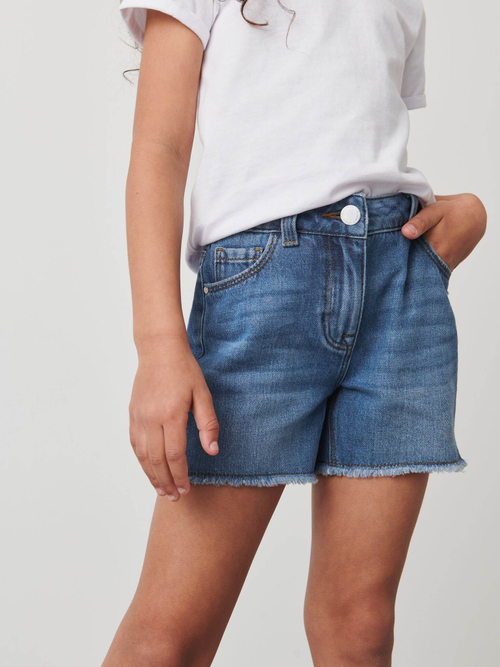 Шорты джинсовые для девочки Next U53-756, Синий