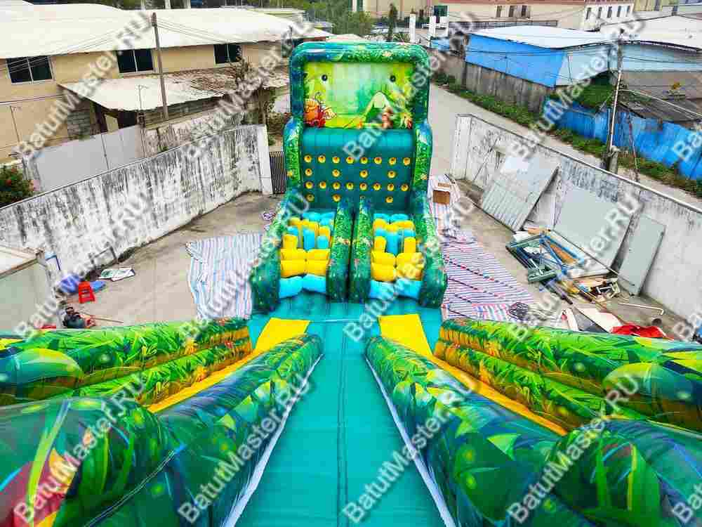 Надувная полоса препятствий "Кокосовое приключение", 25*5*8 м