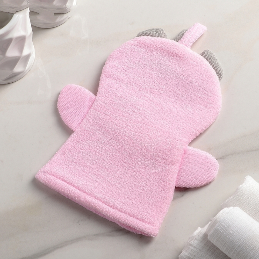 4442513 Мочалка варежка детская "Единорожка"