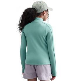 Футболка для мальчика теннисная Nike Girls Dri-FIT Long-Sleeve 1/4-Zip - cannon/white