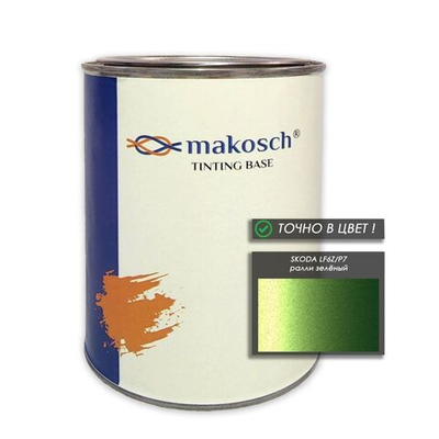 Автоэмаль makosch/SKODA LF6Z, Базовая эмаль, зелёный, перламутр, 800мл.