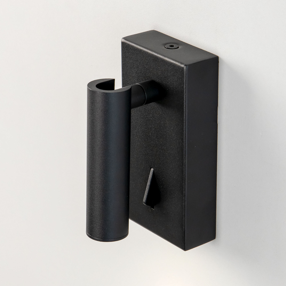 Citilux Декарт CL704351 LED Светильник поворотный с выключателем Чёрный