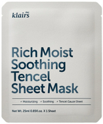 Маска тканевая успокаивающая Dear, Klairs Rich moist soothing tencel sheet mask, 25 мл