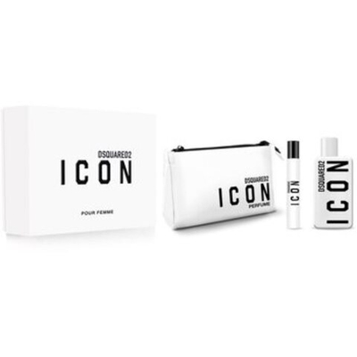 Dsquared2 Icon Pour Femme Dárková sada EDP 100, miniaturka EDP 10 ml a kosmetická taštička 100ml