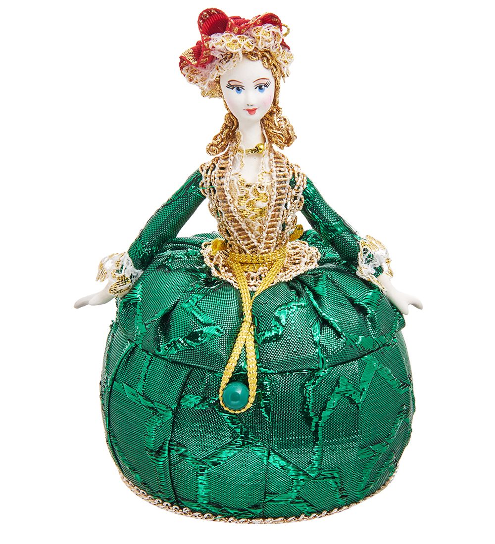 Народные промыслы RK-731/2 Кукла-шкатулка «Дама в нарядном платье»