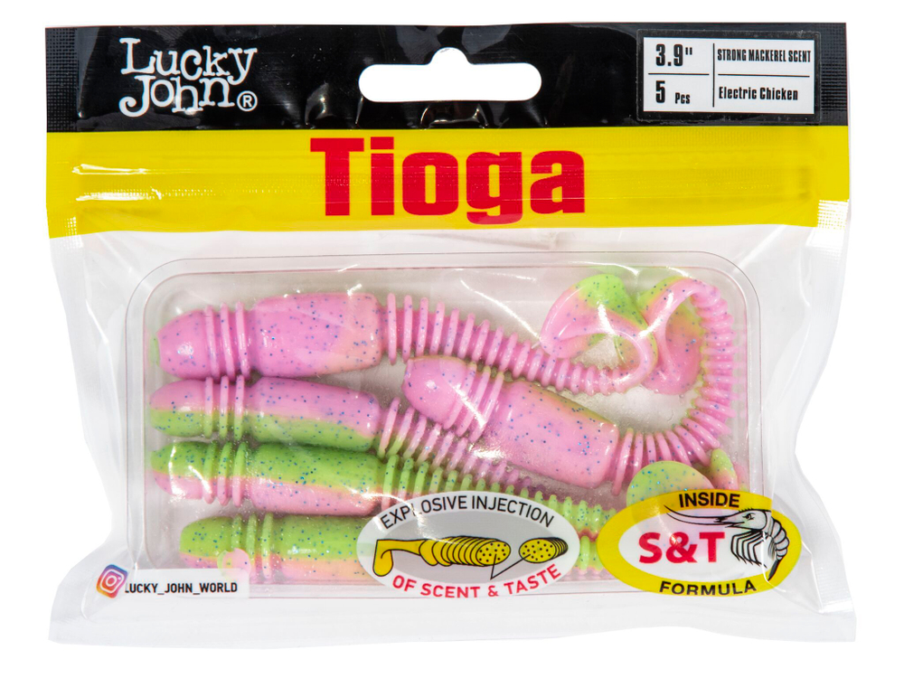 Мягкая съедобная приманка LJ Pro Series Tioga 3.9 in (100 мм), цвет T92, 5 шт