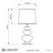 Настольная лампа Lumina Deco Briston LDT 303 PR+WT