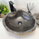 Каменная раковина из речного камня RS-63554 (47*42*15) 0122