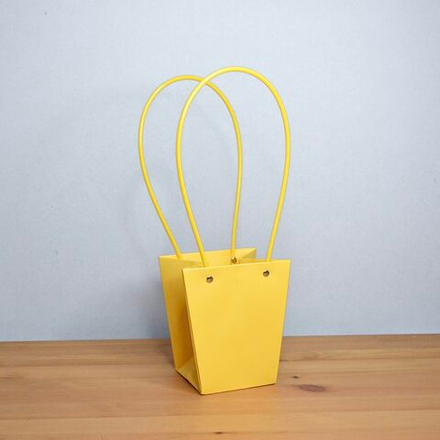 Пакет для цветов КОНУС 13*9,5*15,5 ЖЕЛТЫЙ