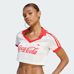 ADIDAS X COCA-COLA Укороченная футболка, белый
