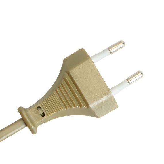 Сетевой шнур с выключателем, 230V 1,9м золото, KF-HK-1-2