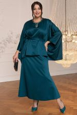 Костюм с юбкой Альсия (изумрудный) К14392-5М LT Collection