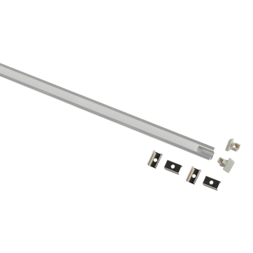 Комплект с врезным анодированным профилем ЭРА 1209 12,4х9мм 2м | Профили для светодиодных лент