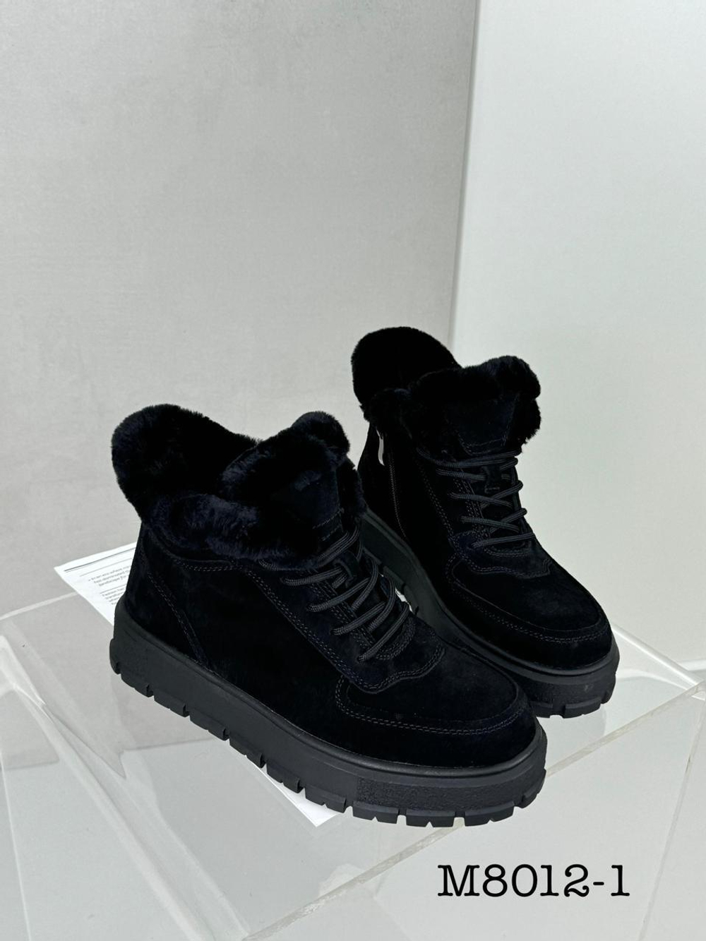 Ботинки зима нат. замша по 8 пар (36-41)р./ M8012-1