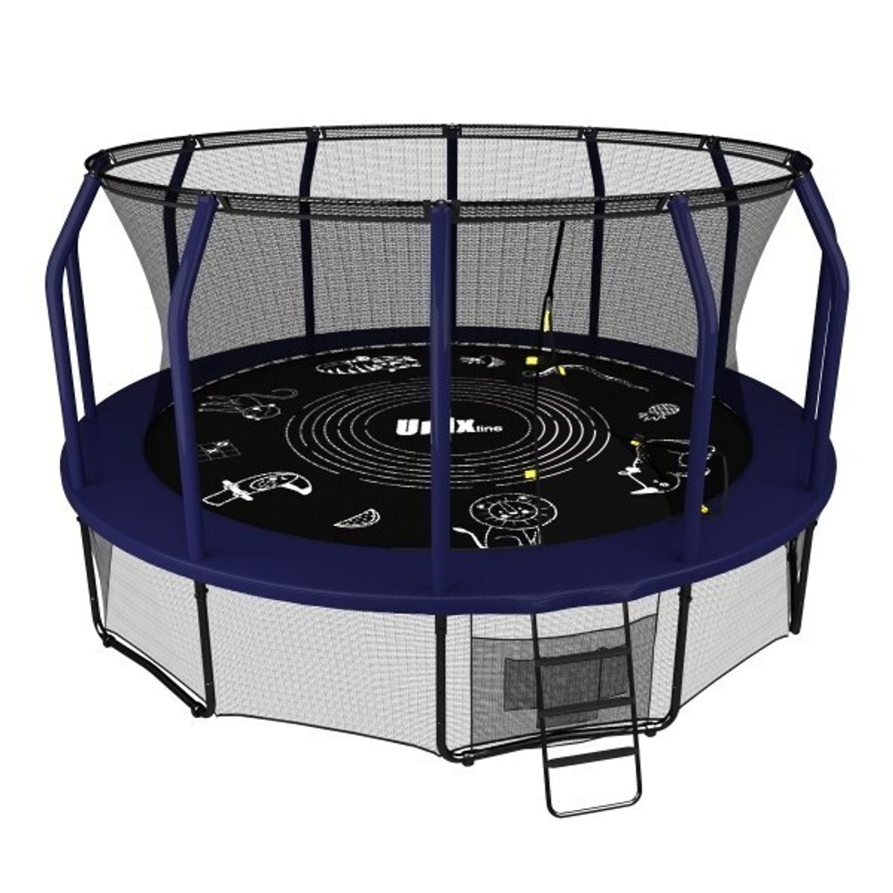 Батут UNIX line SUPREME GAME 14 ft Blue