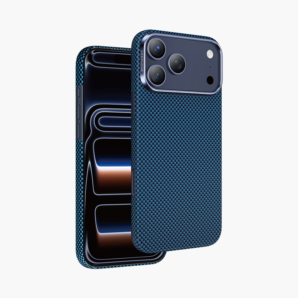 Чехол для iPhone 17 Pro KeepHone Kevlar Norra MagSafe Case Indigo