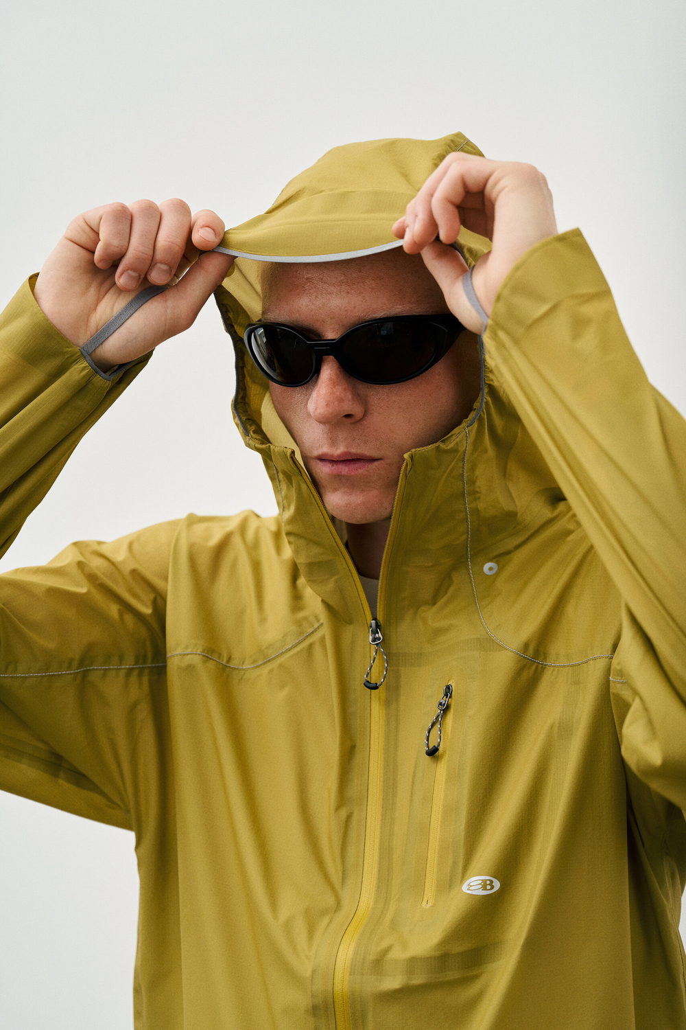 Куртка Nothomme Blue Pertex Cicada Wing Ultra-Light Hardshell Trail Running Jacket "Mustard Yellow"