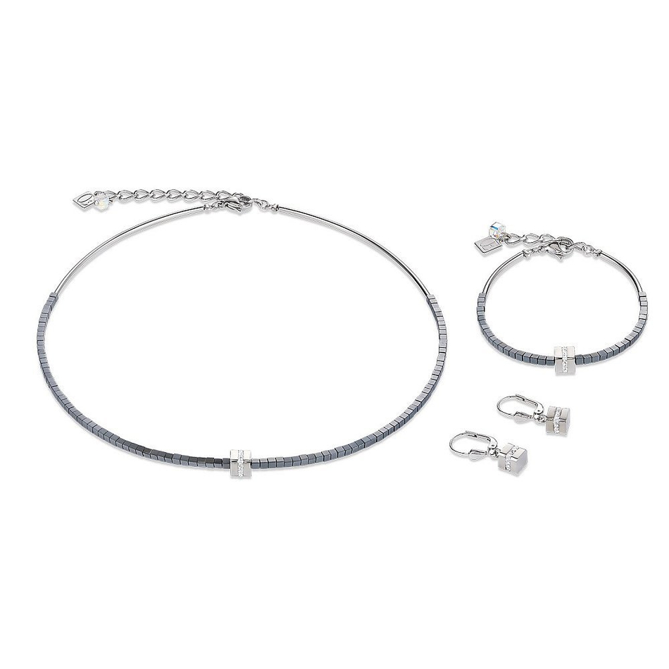 Серьги Coeur de Lion 4966/20-1700 цвет серебряный, серый
