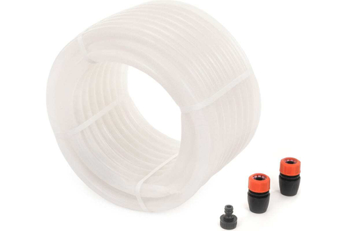 Шланг 1/2" 25 м, для полива армированный Жук Люкс, 3 слоя, прозрачный, 256503