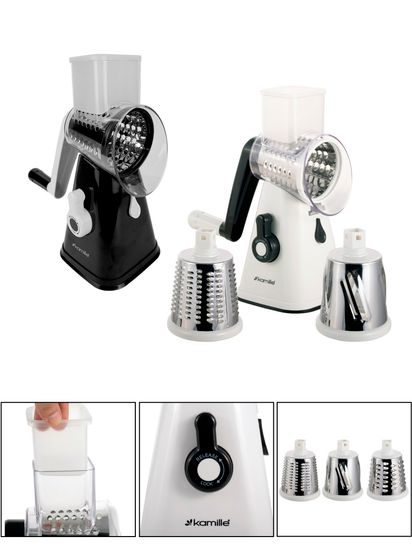 Тёрка универсальная механическая 3 в 1 Kamille KM 10107 на вакуумной присоске