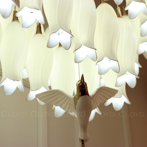 Люстра Cloyd ARGANA C54 / шир. 110 см- керамика, фарфор - белый (арт.10814)