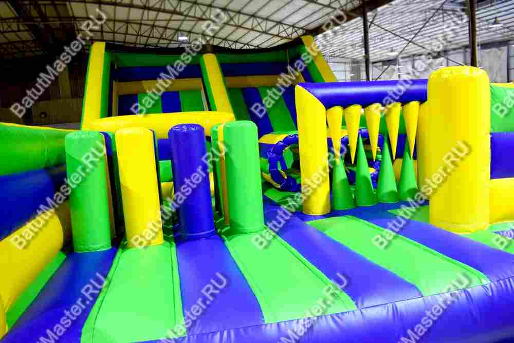 Надувная полоса препятствий "Веселые старты 2" 9*5,5*3,5