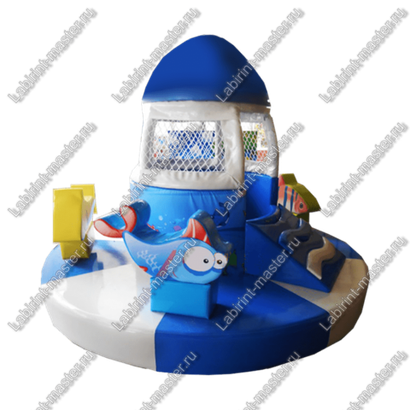 Электрическая карусель детская 4KIDS "В гостях у рыбки"