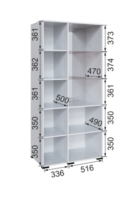 Витрина Бруклин 90ГШ-6