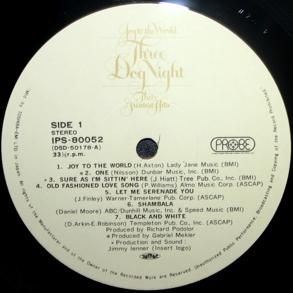 Three Dog Night / Joy To The World - Their Greatest Hits (LP)