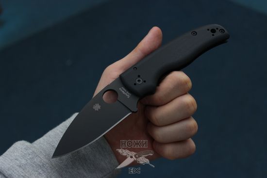 Складной нож Spyderco Shaman 229GPBK c клинком из стали CPM-S30V, рукоять G10