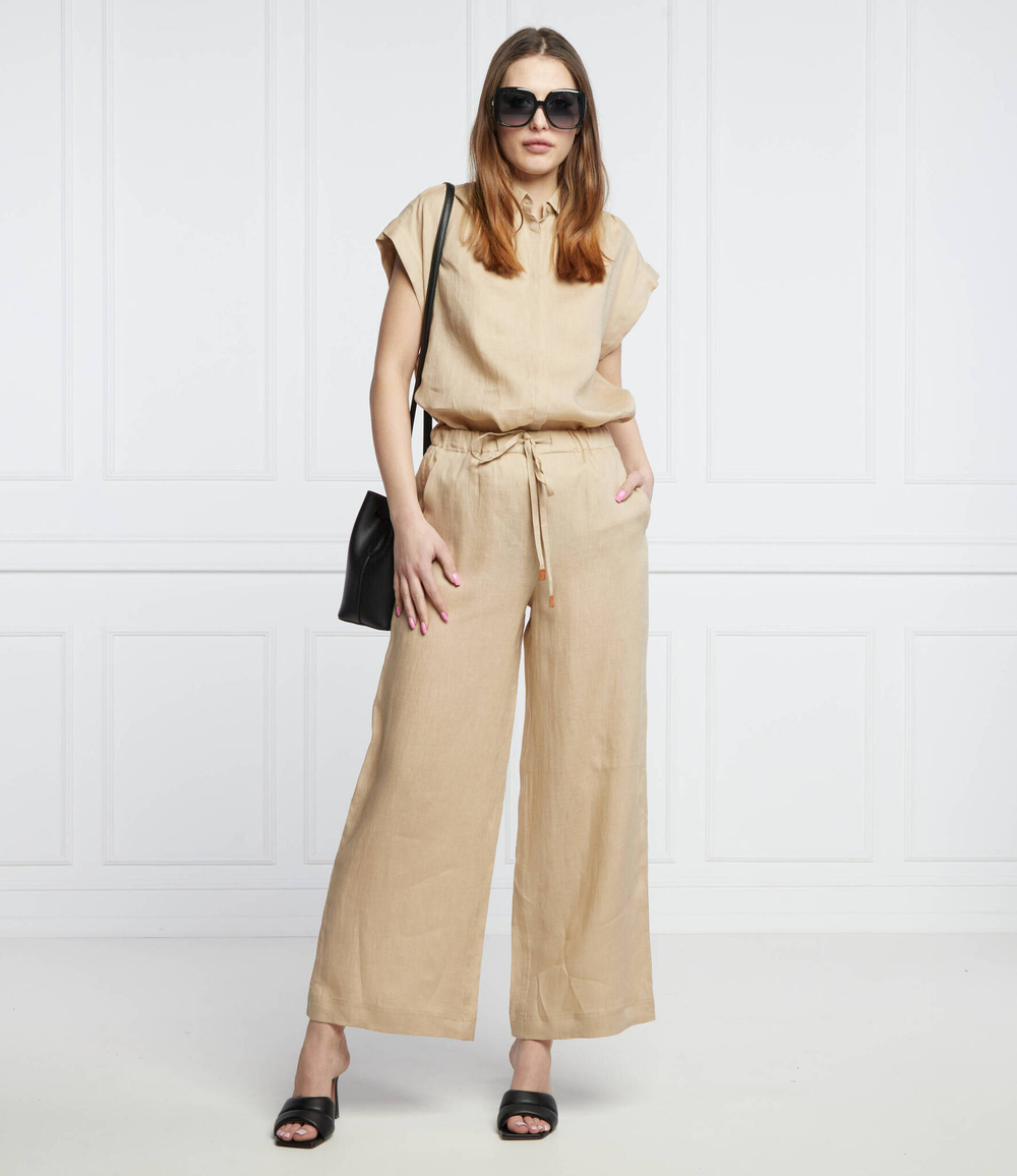 льняная рубашка далее Marella SPORT - бежевый(31910324)