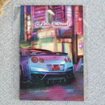 Дизайнерская открытка «С Днем Рождения!» (автомобиль)