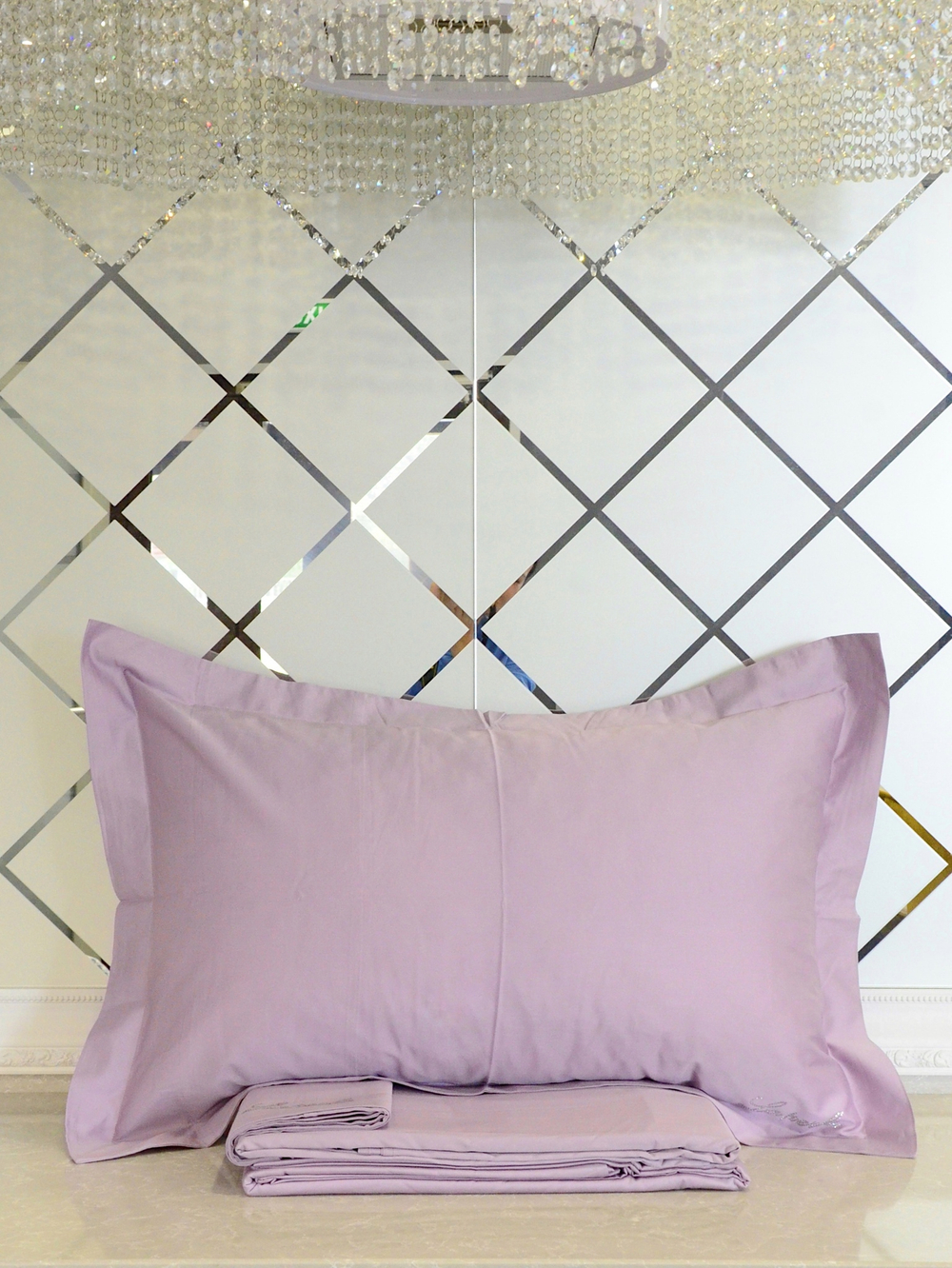 Однотонное постельное белье La Perla Purple