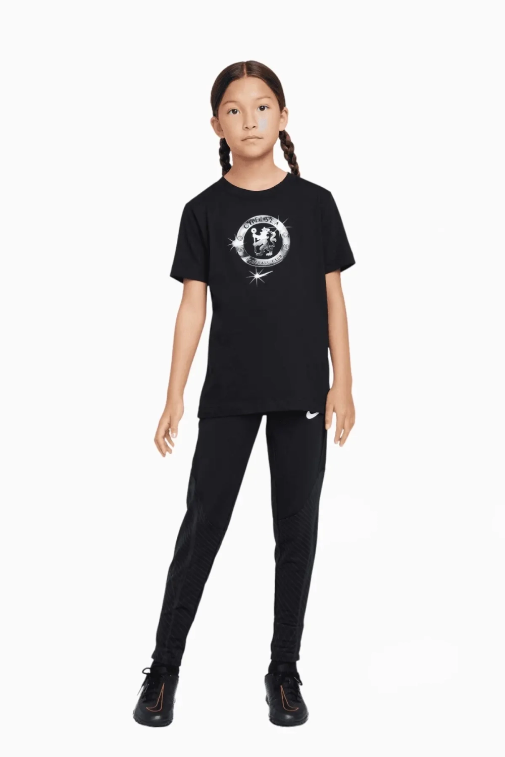 Футболка Nike Chelsea FC 24/25 Crest Tee Junior - черный