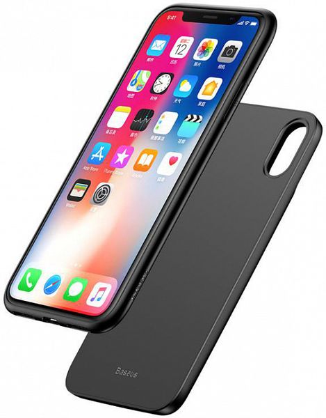 Чехол Baseus 1+1 Wireless Charge Backpack Power Bank 5000 mAh ACAPIPHX-ABJ01 для Apple iPhone X/XS (Black)