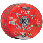 Диск отрезной по нерж. стали P.I.T. DRUA ACTW01-1250B (125x22,2x1,0 мм, 10 шт, металлический бокс)