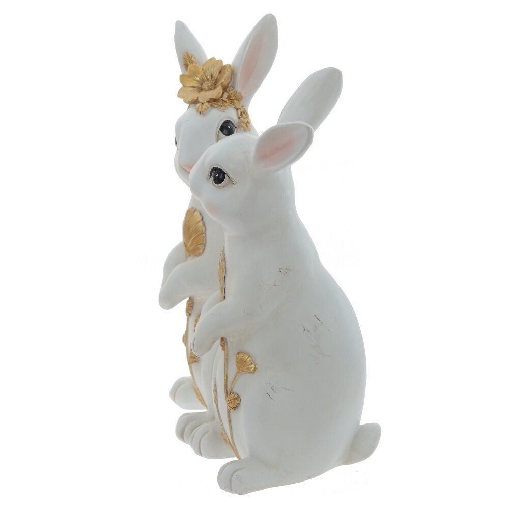 GAEM Фигурка декоративная "Зайцы", L17 W10,5 H21 см