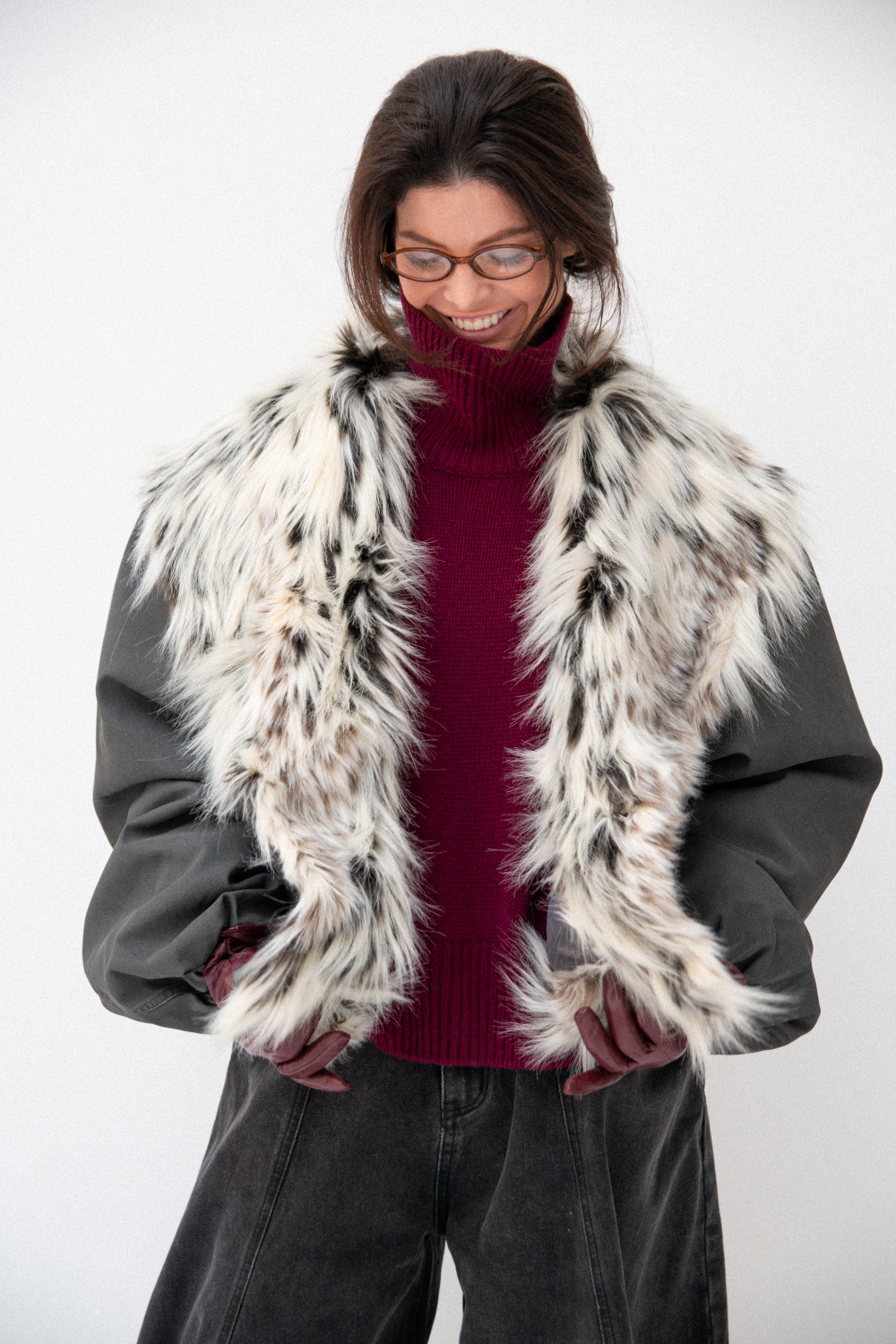 Куртка с эко-мехом FINN