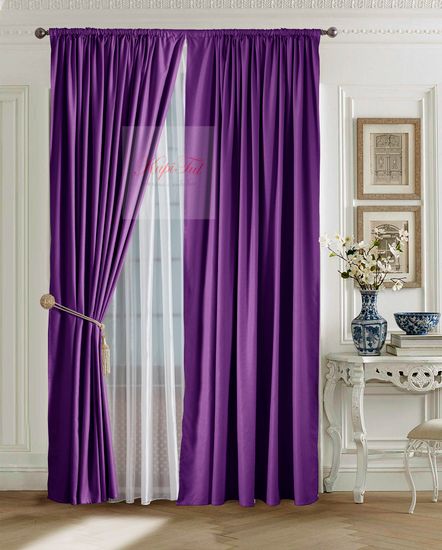 Комплект штор Ницца (фиолетовый)