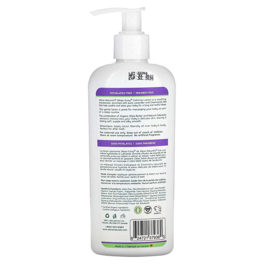 Aleva Naturals, Успокаивающий лосьон Sleep Easy, 240 мл (8 жидк. унц.)