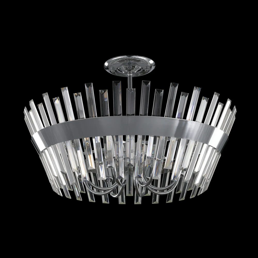 Citilux Вестерос CL307180 Люстра хрустальная потолочная Хром