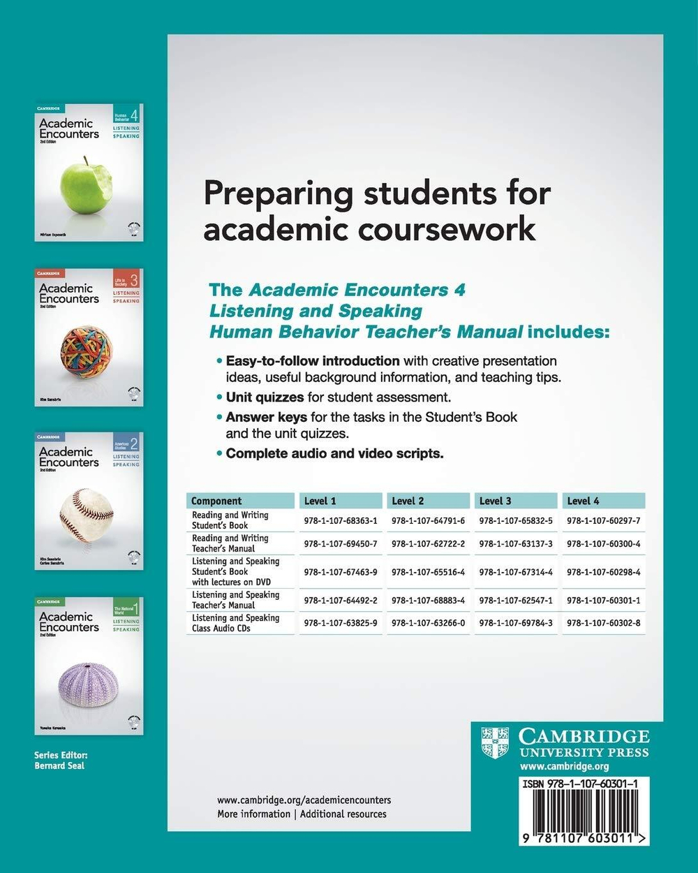 Academic Encounters: Human Behaviour Level 4 Teacher's Manual Listening and Speaking 2nd Edition Книга для учителя