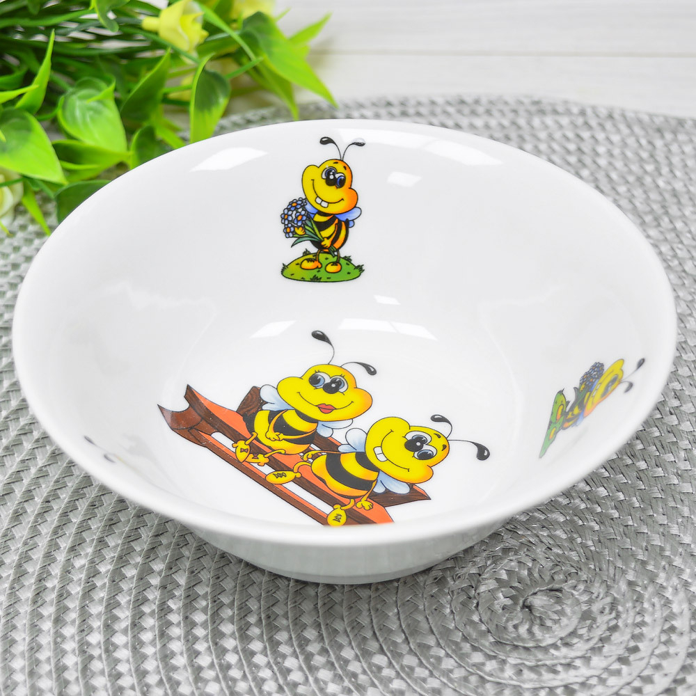 Набор детской посуды 3 предмета форма Идиллия Пчелы