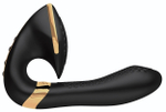 Черный вибростимулятор SOYO - 17 см. (Цвет: черный)